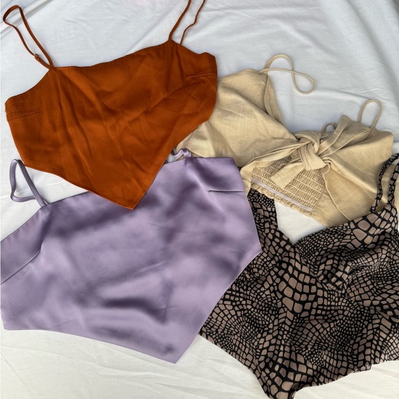 Bundle of Y2K Crop Tops and Bralette Tops - Picture 1 of 6